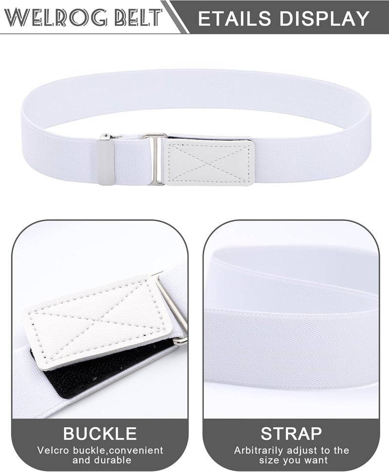 WELROG Kids Belts for Boys - Velcro Buckle Toddler Belt Elastic Adjustable Belt for Boys Girls - Image 3